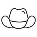 Cowboy hat 3 icon