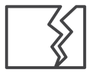 Crack Black Outline icon