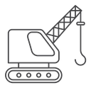 Crane Black Outline icon