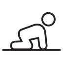 Crawling baby icon
