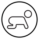 Crawling baby icon