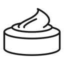 Cream Cosmetics jar icon