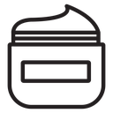 Cream jar icon