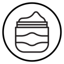 Cream jar icon