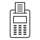 Credit card machine icon