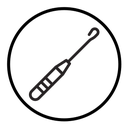 Crochet needle icon