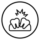 Crooked teeth icon