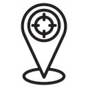 Crosshair location pin icon