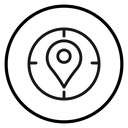 Crosshair location pin icon