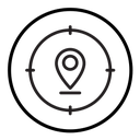 Crosshair location pin icon