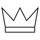 Crown Black Outline icon
