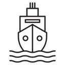 Cruise ship icon