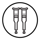 Crutches icon
