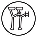 Crutches icon