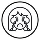 Crying icon