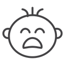 Crying baby 2 3 icon