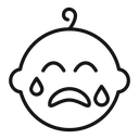 Crying baby 2 icon