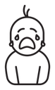 Crying baby 2 icon
