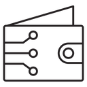 Cryptocurrency wallet icon