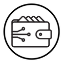 Cryptocurrency wallet icon