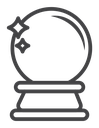 Crystal ball icon