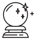 Crystal Ball line icon