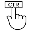 CTR Click Hand icon