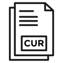 CUR File Document icon