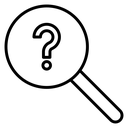 Curiosity Question Magnifier icon