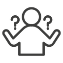 Curious human icon