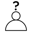 Curious human icon