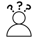 Curious human icon