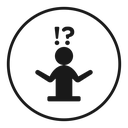 Curious human icon