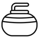 Curling stone icon