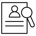 Curriculum vitae sign icon