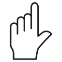 Cursor finger 3 icon