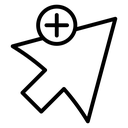 Cursor plus icon