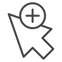 Cursor plus icon