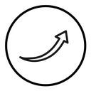 Curved arrow icon