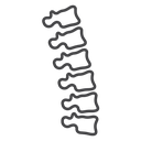 Curved Spine Column icon