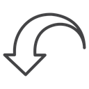 Curved Undo Arrow icon