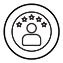 Customer loyalty icon