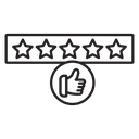 Customer product rating (2) icon