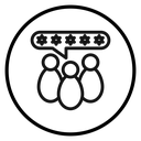 Customer product rating (2) icon