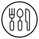 Cutlery Black Outline icon