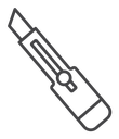 Cutter Black Outline icon