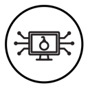Cyber attack icon