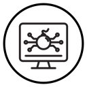 Cyber attack icon