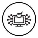 Cyber attack icon