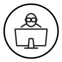 Cyber crime icon